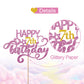 Pink Glitter Happy 7Th Birthday Cake Topper, Seven Years Old Birthday Party Cake Decor, Gold Number 7 Birthday Party Supplies De