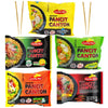 Lucky Me Pancit Canton Variety Bundle- 2 Original Flavor, 2 Chili Mansi, 2 Kalamansi, 2 Sweet and Spicy, and 2 Extra Hot Chili- 