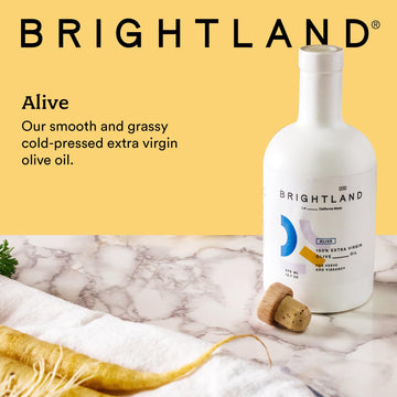 Brightland Extra Virgin Olive Oil, Alive - High Polyphenol Cold-Pressed Oil Ideal For Salads, Hummus, Baked Goods & Bread - Made