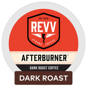 Revv Afterburner, Single-Serve Keurig K-Cup Pods, Dark Roast Coffee, 60 Count