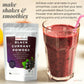 Powbab Black Currant Powder - 100% Usa Grown Whole Black Currants. No Juice Concentrate, No Added Sugar. Made In Usa From Dried