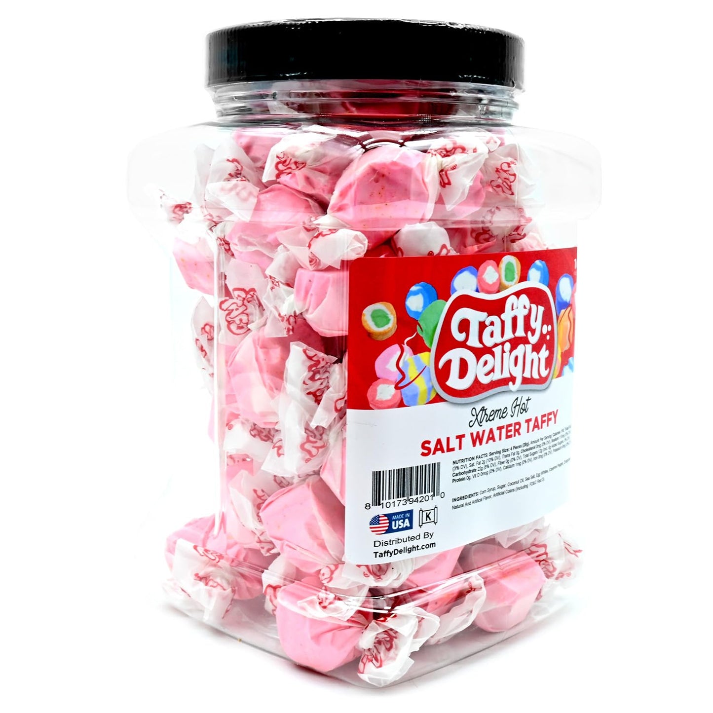 Taffy Delight Salt Water Taffy (16Oz, Xtreme Hot)