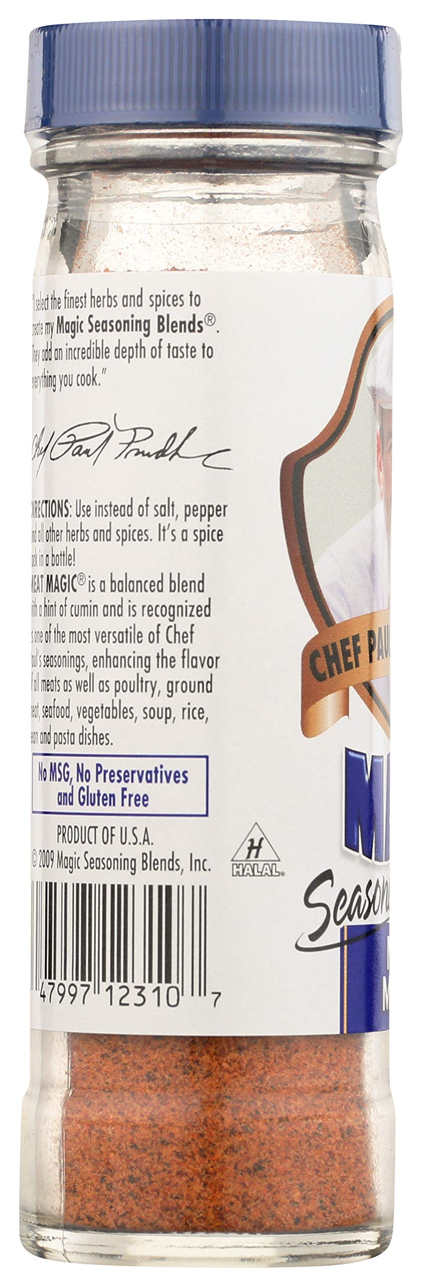 Chef Paul Prudhommes Magic Seasoning Blends Magic Seasoning Blends seasoning Meat, 2 oz (Pack of 2)
