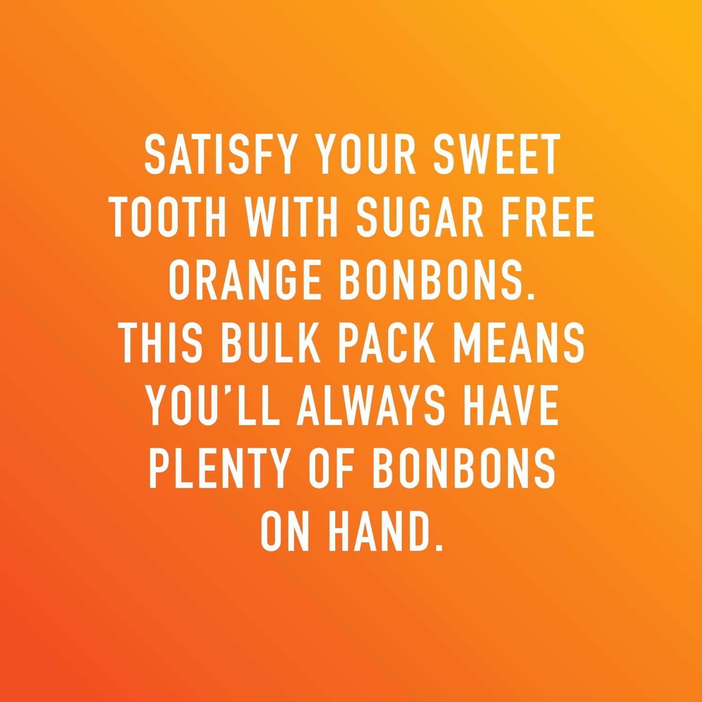 Swiss Imports Sugar Free Bonbons Hard Candy Drops, Orange, 200 Individually Wrapped Pieces, 500G/17.6Oz
