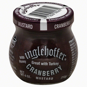 Inglehoffer Cranberry Mustard, 4-Ounce (Pack Of 12)