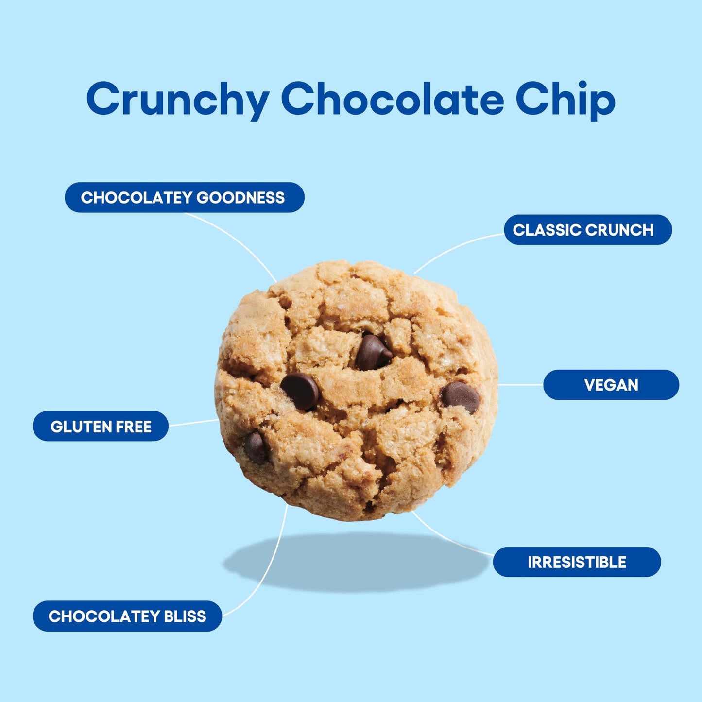 Partake Foods Gluten Free Crunchy Chocolate Chip Cookies, 5.5 OZ