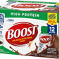 BOOST High Protein Ready to Drink Balanced Nutritional Drink, Rich Chocolate, 8 FL OZ (Pack of 12)