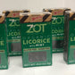 Zot 100% Organic Licorice With Mint, Dark Brown, Black, 0.4 Ounce (Pack Of 6)