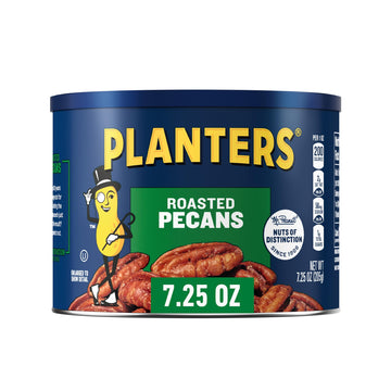 PLANTERS Salted Pecans Snack Packs, 7.25 Ounce, Individual Nuts, Model 00029000016415, Blue