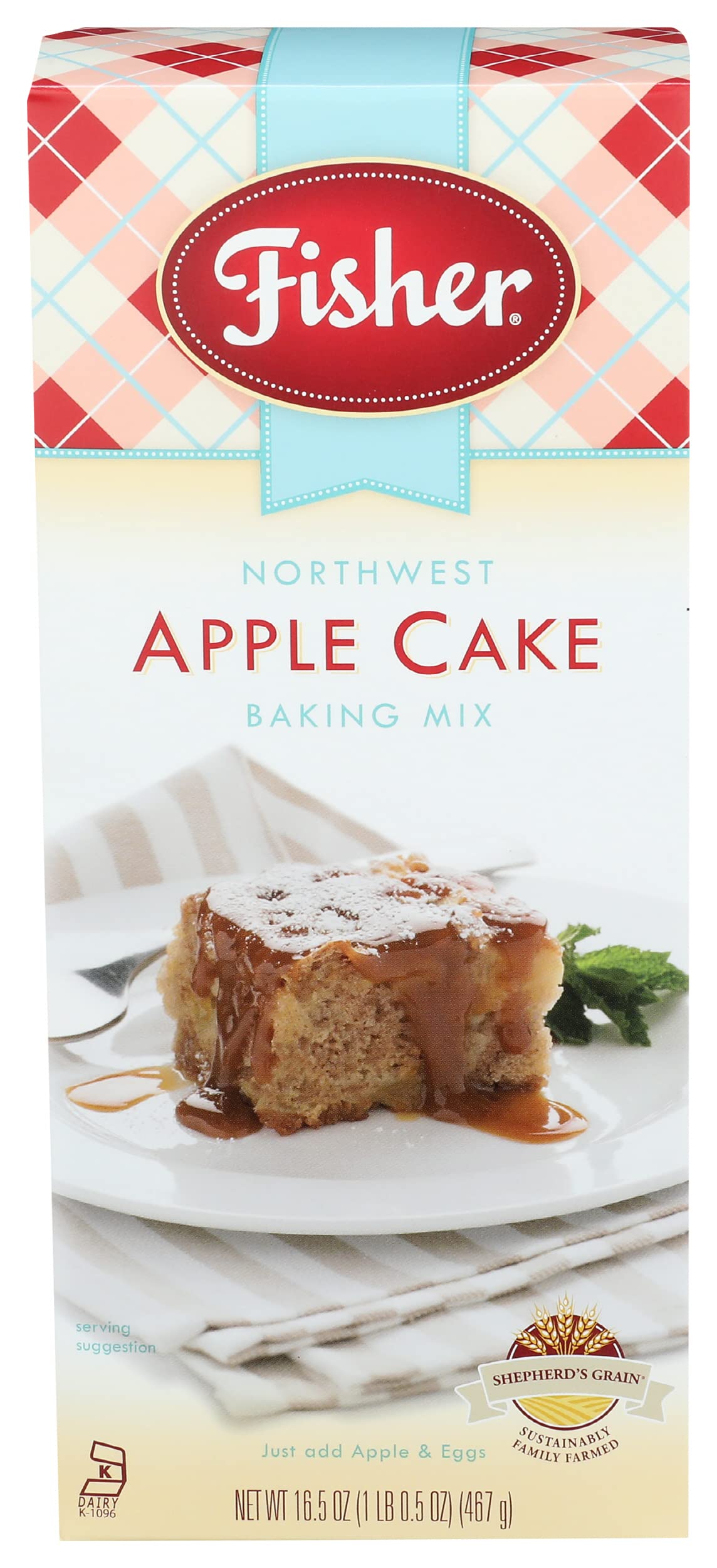 Fisher Northwest Apple Cake Mix, 16.5 OZ (Pack of 1)