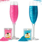 Twinkle My Drink Pink and Blue Premium Edible Glitter for Drinks | Gender Reveal or Party Decorations | Baby Shower Decorations 