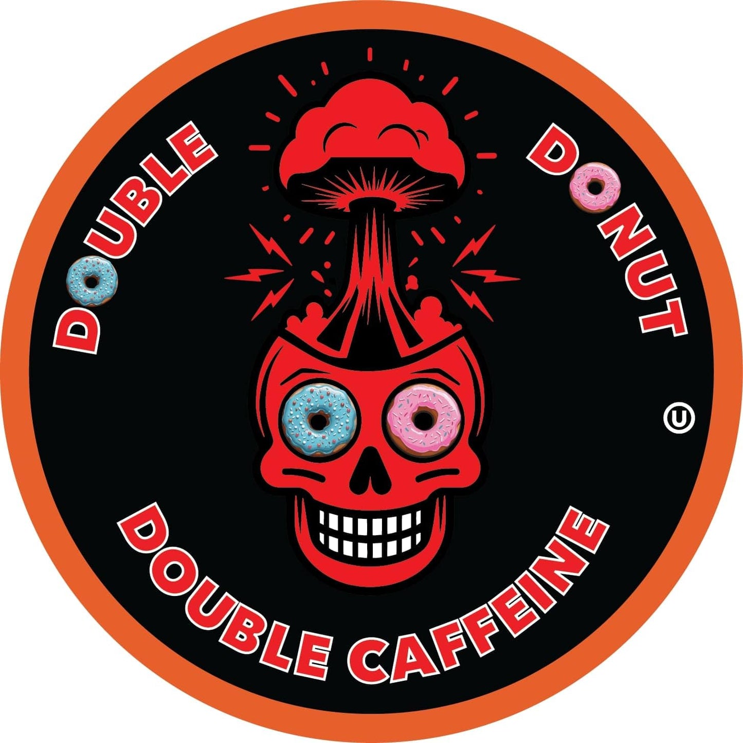 Double Donut Coffee Pods, Extra Strong Dark Roast, 72 Count, Compatible with Keurig K Cups