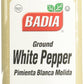 Badia Spices Inc Spice, White Pepper Ground, 16-Ounce
