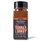 Dennymikes Turkey Lurkey Poultry Seasoning Bbq Rub, Low Sodium Seasoning & Gluten-Free Gourmet Chicken Herbs, Spices & Seasonings For Roasting, Brining, Smoky Aroma, & Grilling, 7 Oz