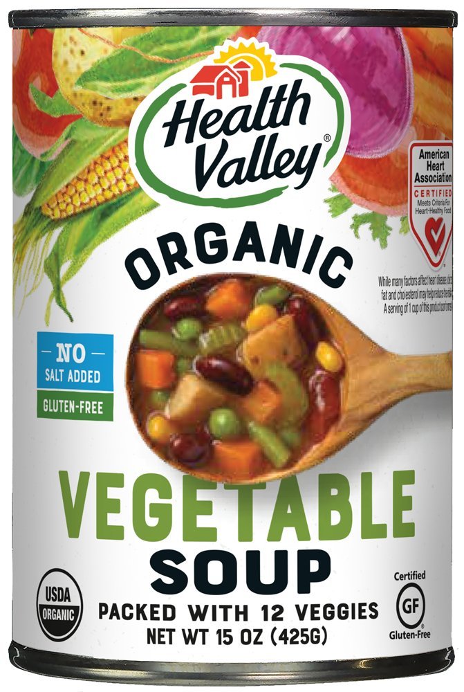 Health Valley Organic No Salt Added Soup Vegetable 15 Ounce