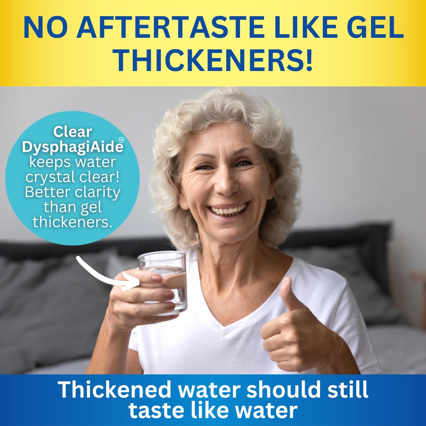 Clear DysphagiAide Thickener Powder - 400 Servings/Jar - Instant Thickener for Liquids and Foods - For people with Dysphagia, Pa