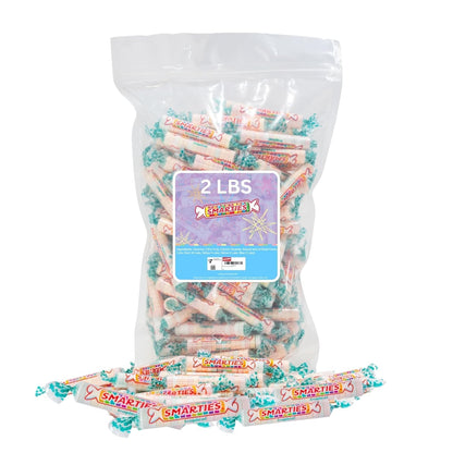 Smarties Tropical Candy Rolls - Gluten Free & Vegan Tropical Flavor Treats - Hard Candy Individually Wrapped - Peanut Free Plant