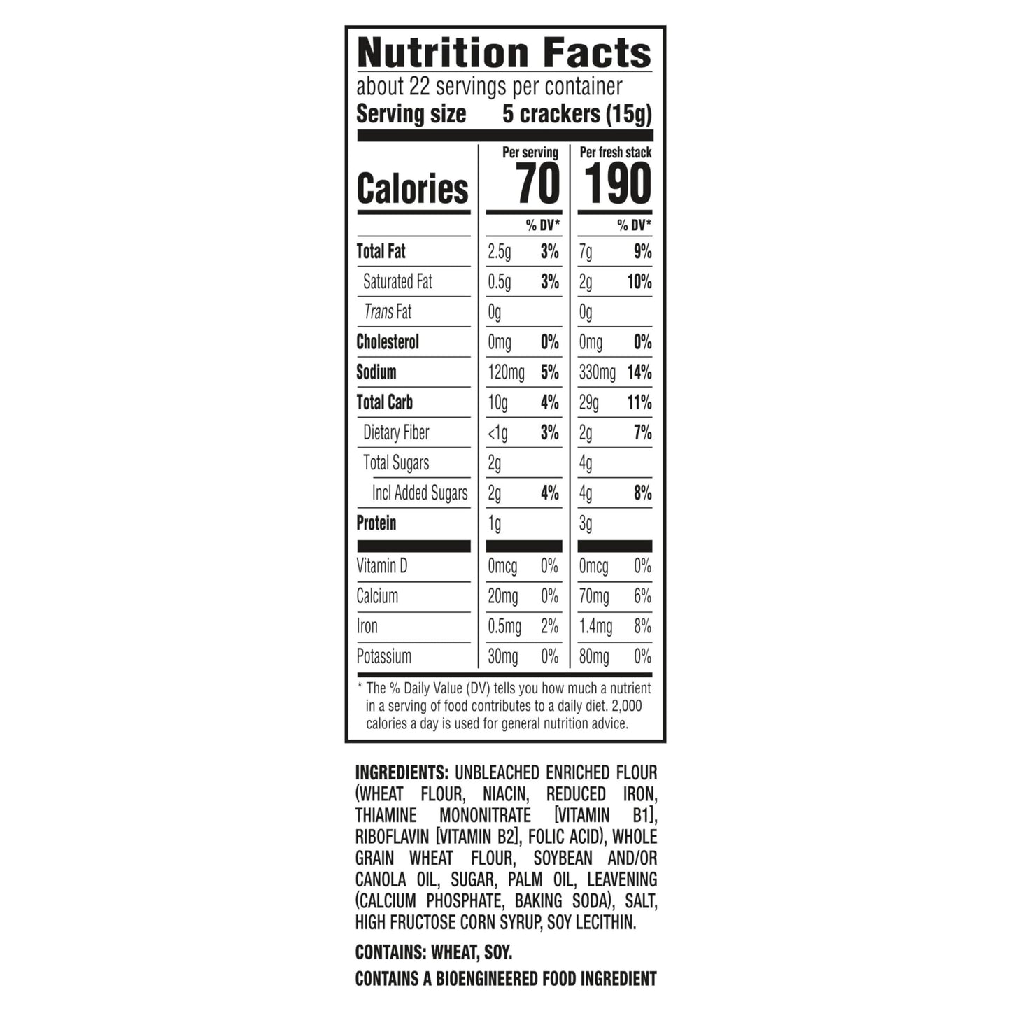 RITZ Fresh Stacks Whole Wheat Crackers, Bulk Travel Snacks, Holiday Crackers, 6 Boxes (48 Multi Snack Packs)