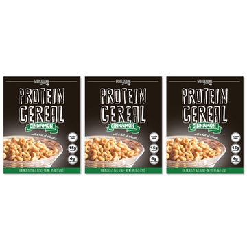 3 Pack Protein Cereal, Low Carb Cereal, High Protein Cereal, 15g Protein, 6g Net Carbs, High Performance Cereal, Macro-Controlle