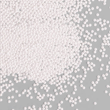 Bayep Edible Pearls for Cake Decorating 2mm White Sprinkles for Cookies, Baking, Ice Cream, Cupcake Topper Pearl Sprinkles Perfe