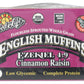 Food For Life Flourless Sprouted English Muffins, Cinnamon Raisin, 16 oz (Frozen)