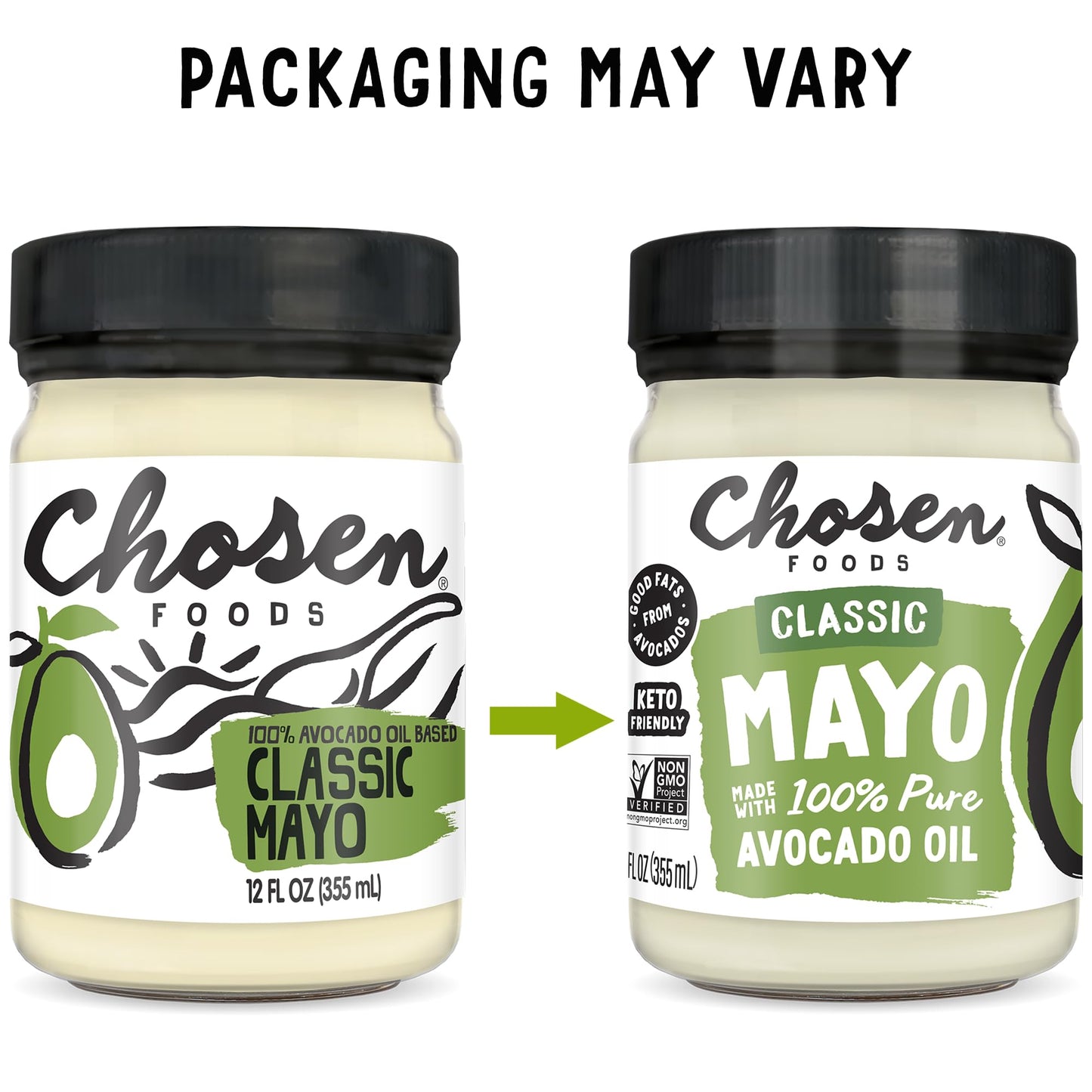 Chosen Foods 100% Avocado Oil-Based Classic Mayonnaise, Gluten & Dairy Free, Low-Carb, Keto & Paleo Diet Friendly, Mayo for Sand