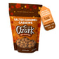 Ozark Nut Roasters Salted Caramel Cashews, Gourmet Candied Nuts Snack, Gluten-Free, Sea Salt & Caramel Glazed Cashews, Seasonal Fall Gift Packaging, 7 Oz