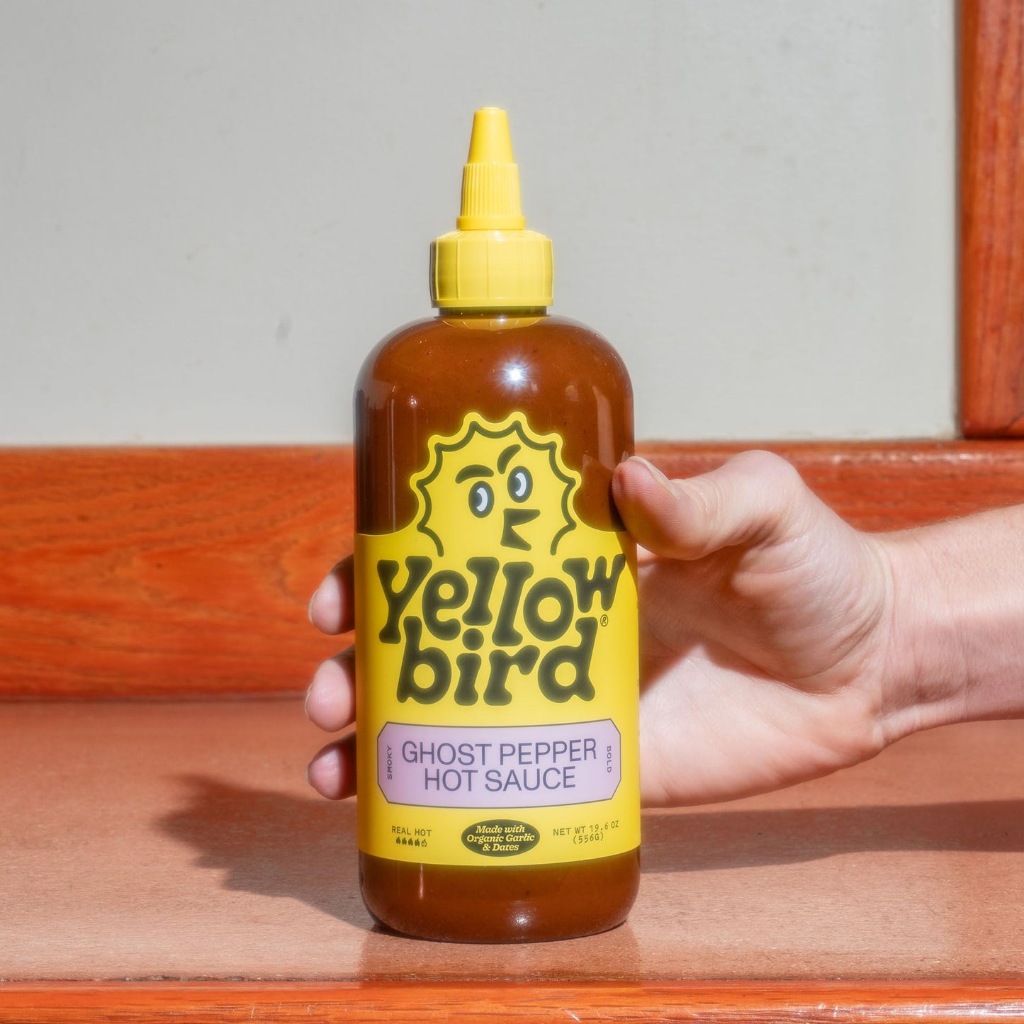 Yellowbird Organic Ghost Pepper Hot Sauce - Hot & Smoky, Plant-Based, Gluten Free, 19.6 oz (2-pack)