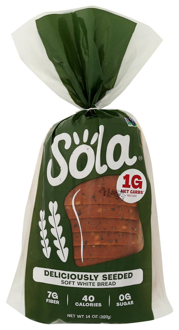 The Sola Company Deliciously Seeded Bread, 14 OZ