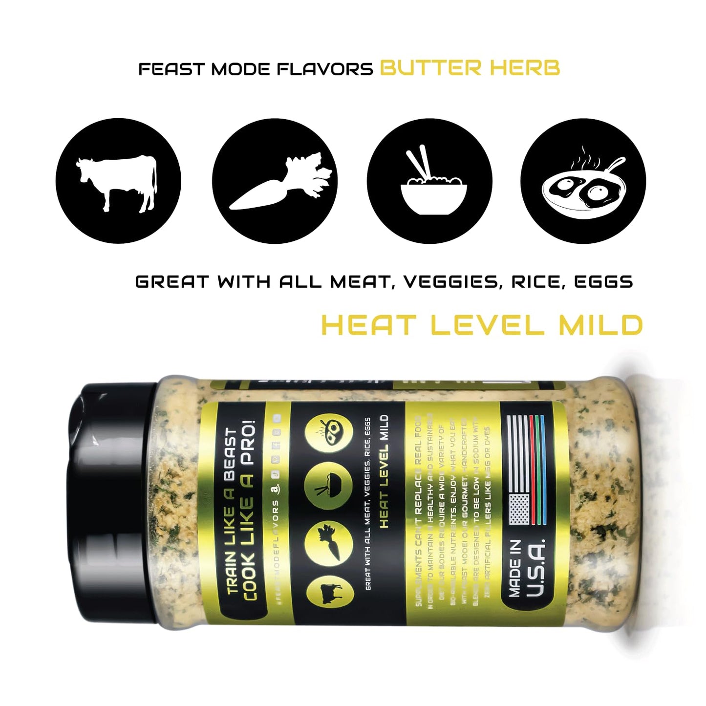 Butter Herb Seasoning | Feast Mode Flavors 10Oz Master Edition | Low Sodium | Low Calorie | Zero Artificial Fillers Binders Or D
