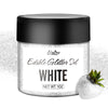 Limino Edible Glitter - 30g Luster Dust for Baking, Cake Decorating, Icing, and Cocktails - White, Food Grade, Small to Medium Size
