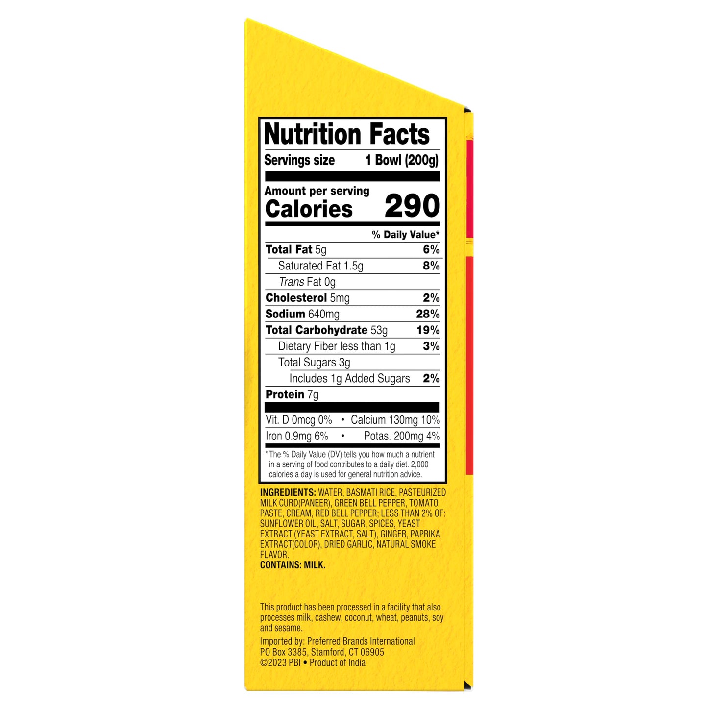 Tasty Bite Smoky Paneer Biryani Rice Bowl, Ready to Eat, Microwaveable, Gluten Free, 7 Ounce (Pack of 6)