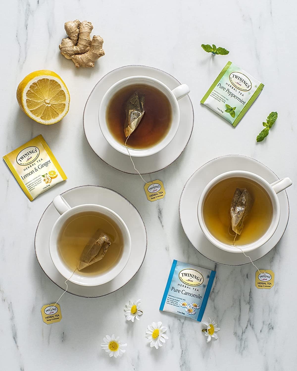 Twinings Tea, Tea, Lemon & Ginger, Pack Of 6, Size 50 Bag - No Artificial Ingredients6