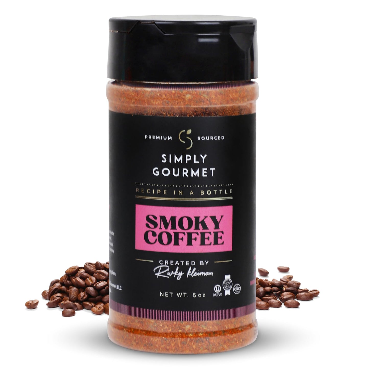 Recipe In A Bottle Smokey Coffee Seasoning - Chef-Crafted Spice Blend - 5 oz