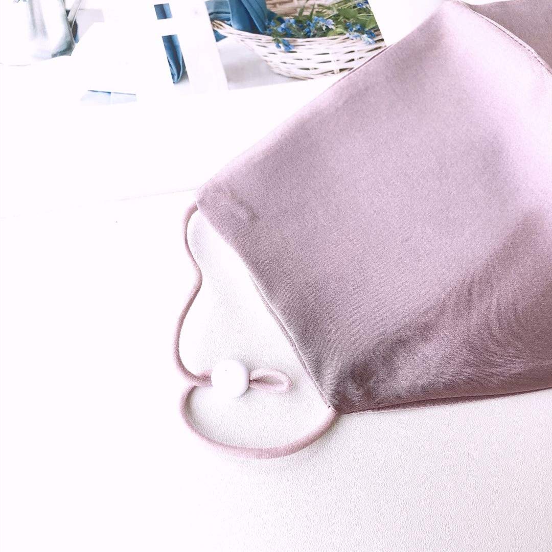 Roseward 100% Mulberry Silk Face Mask For Women Fashion Masks Reusable With Filter Pocket-Light Purple