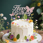 ALISSAR Rose Gold Butterfly Cake Topper, 3D Handmade Decoration for Womens Birthday Party, Model: butterfly-1-rose gold