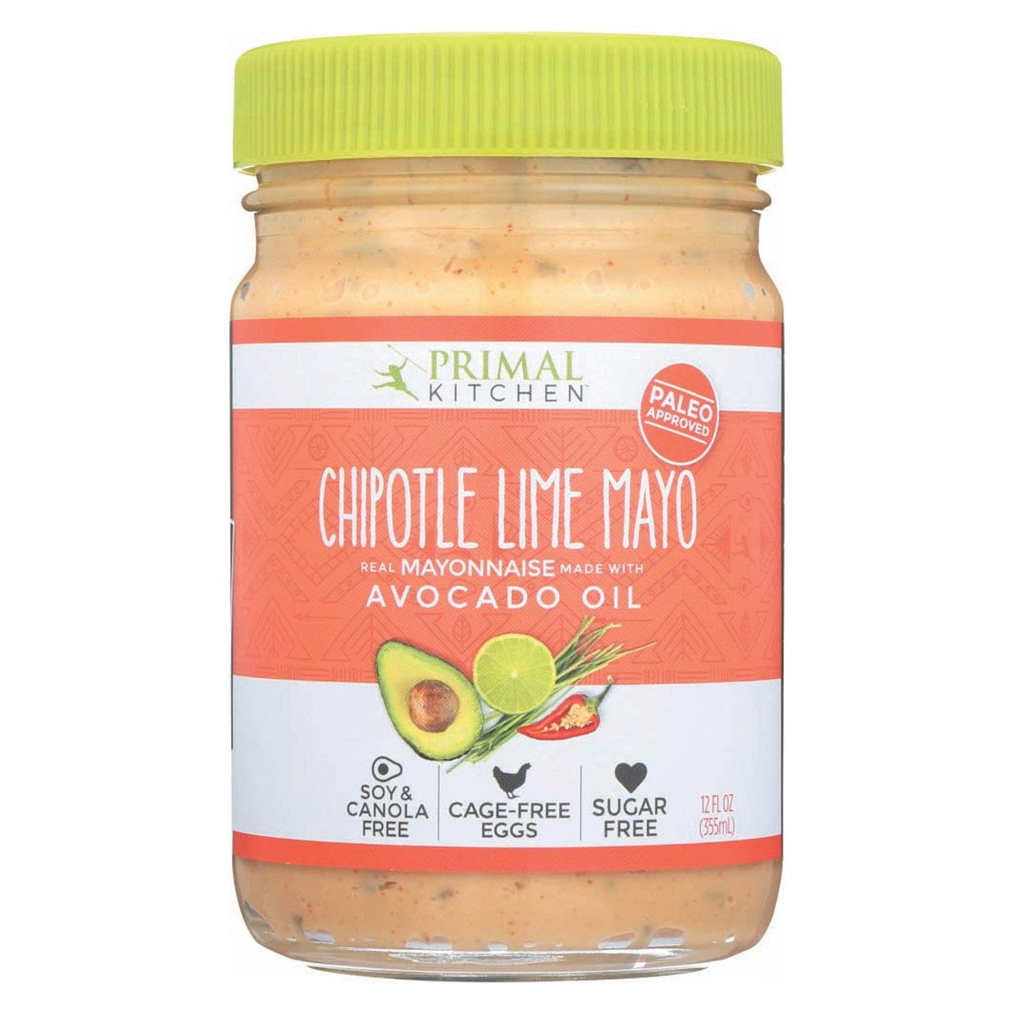 Primal Kitchen Mayo Chipotle Lime, 12 Ounce