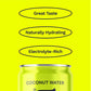 Coaqua Coconut Water  24 Pack  Natural Electrolytes for Hydration  Naturally Sweet Electrolyte Drink Potassium  Pure Coconut Water Not from Concentrate  Fat Free  Low Sugar  8.4 Fl Oz Cans