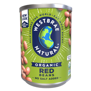 Westbrae Natural Organic Red Beans, No Salt Added, 15 Oz (Pack Of 12)