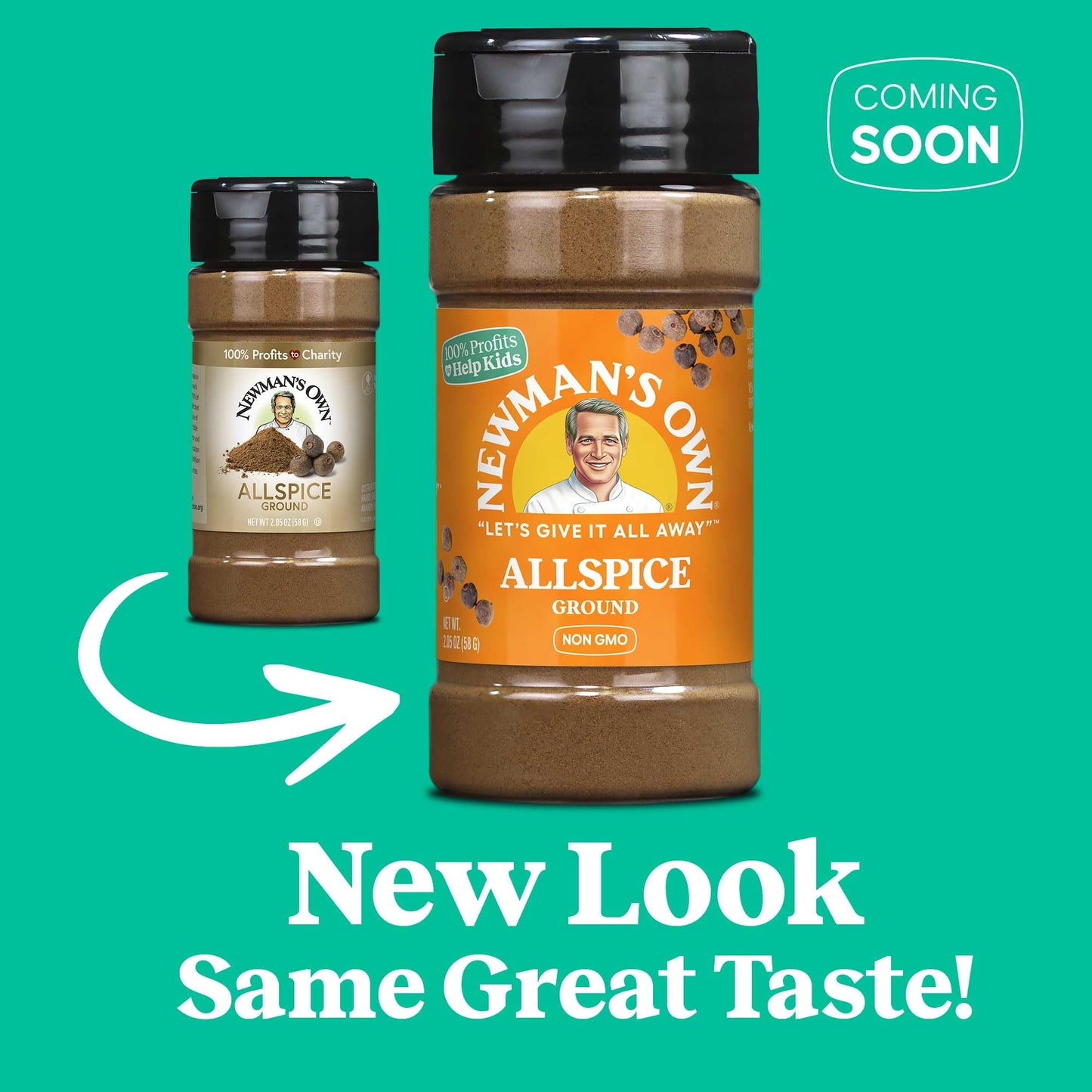 Newman's Own Allspice, Great for Baking, Sauces, Marinades, Curries, Non-GMO, Kosher certified, 2.05 Oz. Bottle