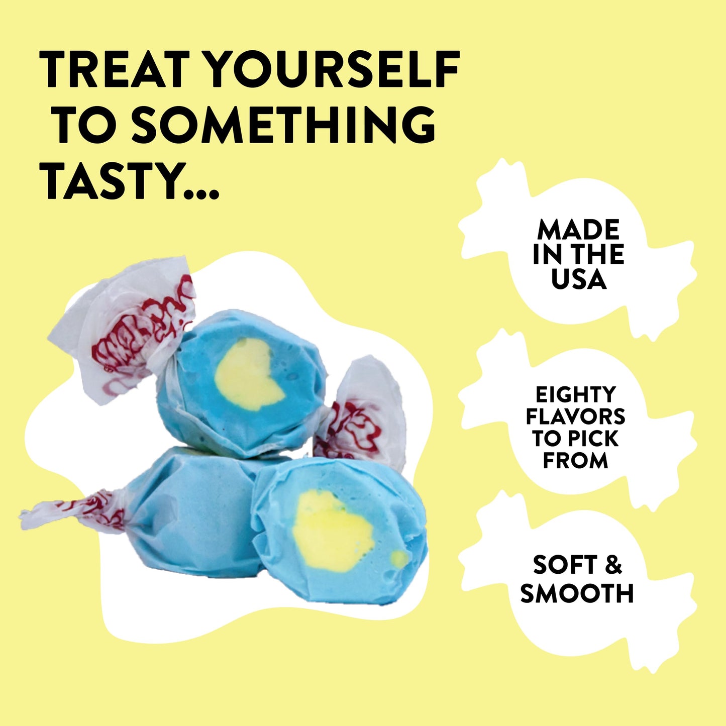 Taffy Town Saltwater Taffy, Passion Fruit, 2.5Lb