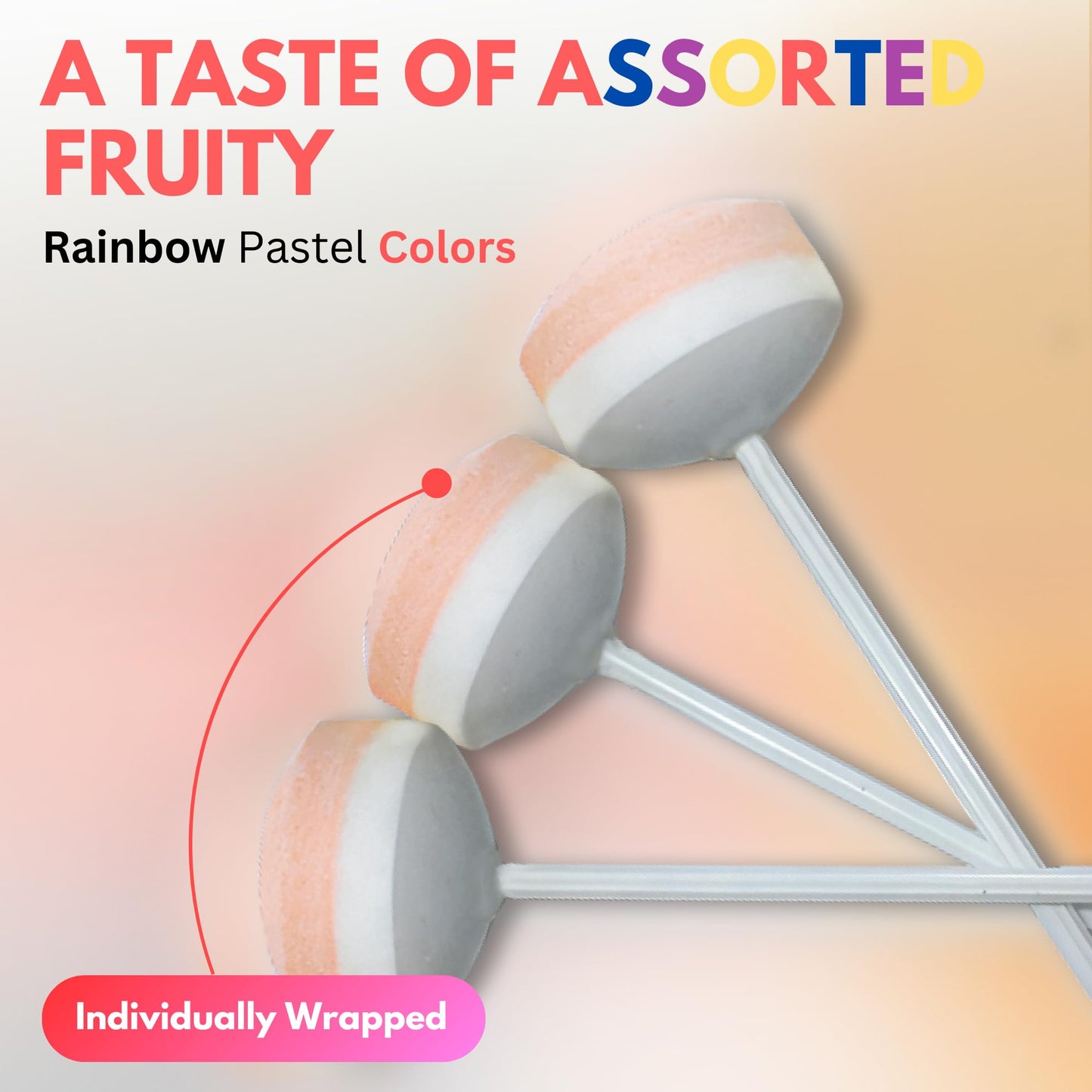 Fresh Finest Bulk Round Dreamy Lollipops - Individually Wrapped Lollipop Candy For Kids' Events, Festivities And Birthday Partie