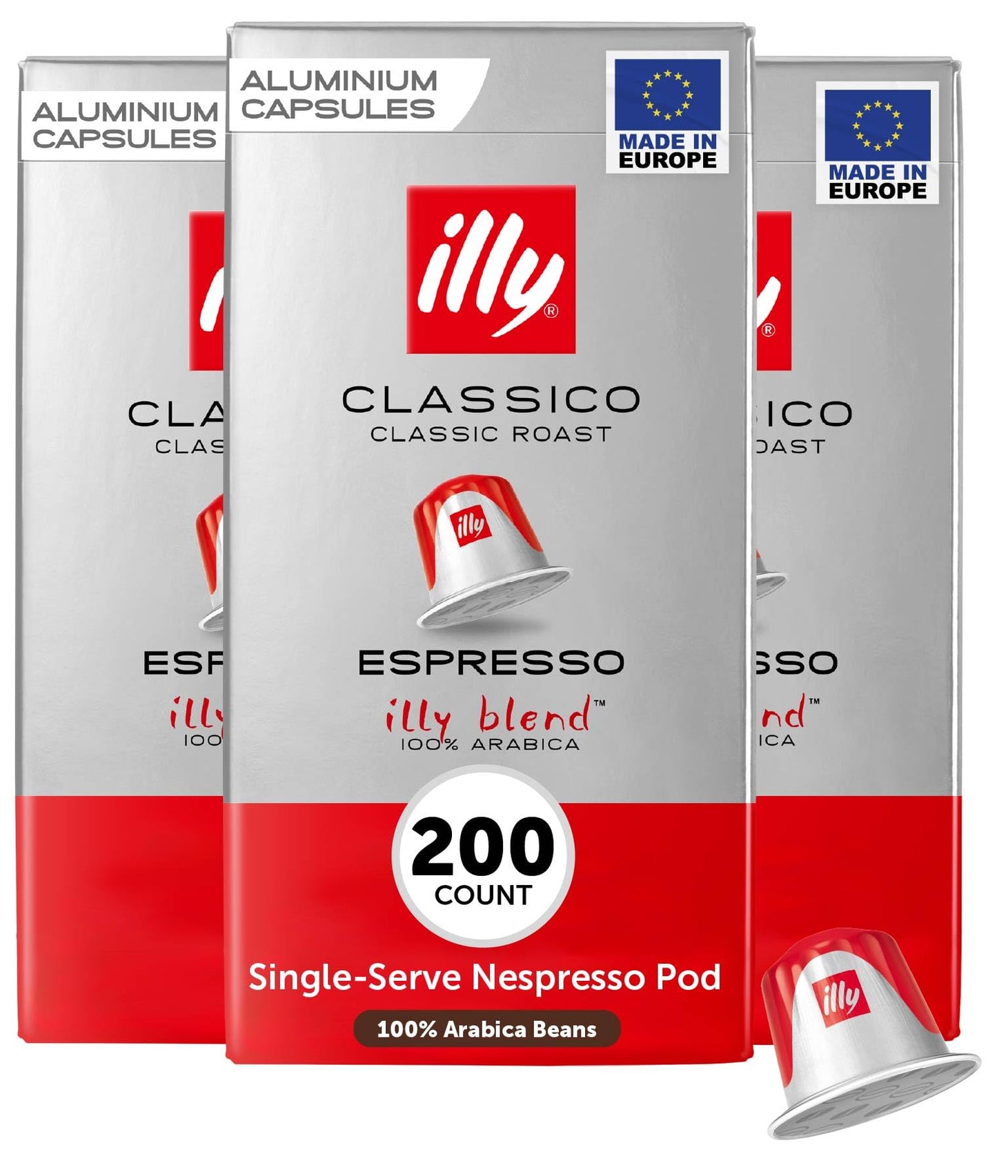 Illy Espresso Compatible Units  Coffee Pods For Nespresso Oriflavor Blendal Line Machine  Classico Medium Roast  100% Arabica  Top-Grade Italian Coffee  Single Serve  10 Count  20 Pack