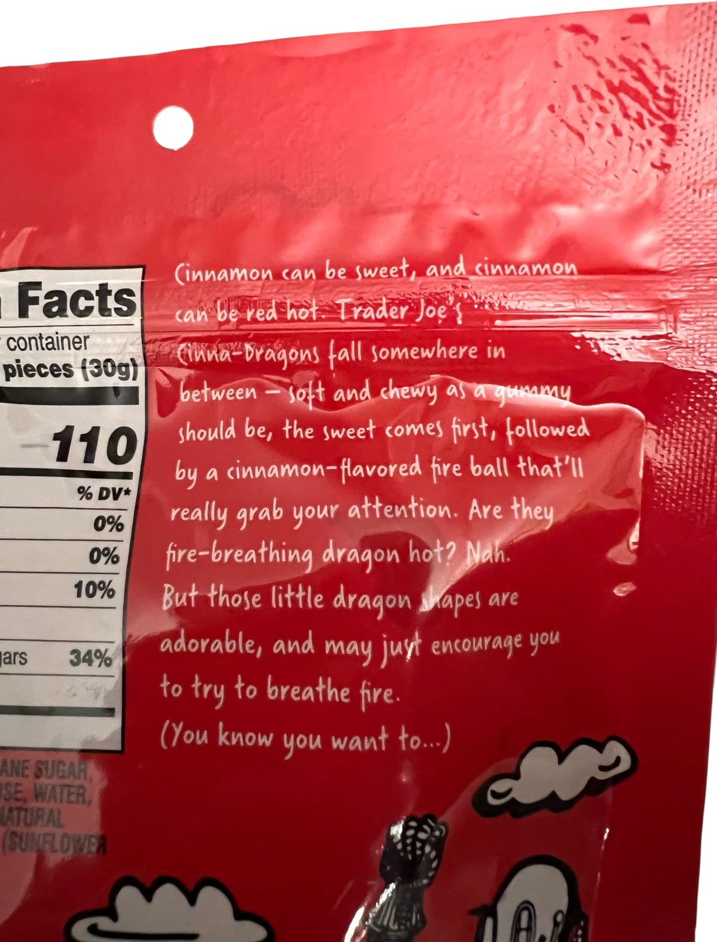 Trader Joe'S Cinna-Dragons Cinnamon Flavored Hot Spicy Soft & Chewy Gummy Candy (Pack Of 3)