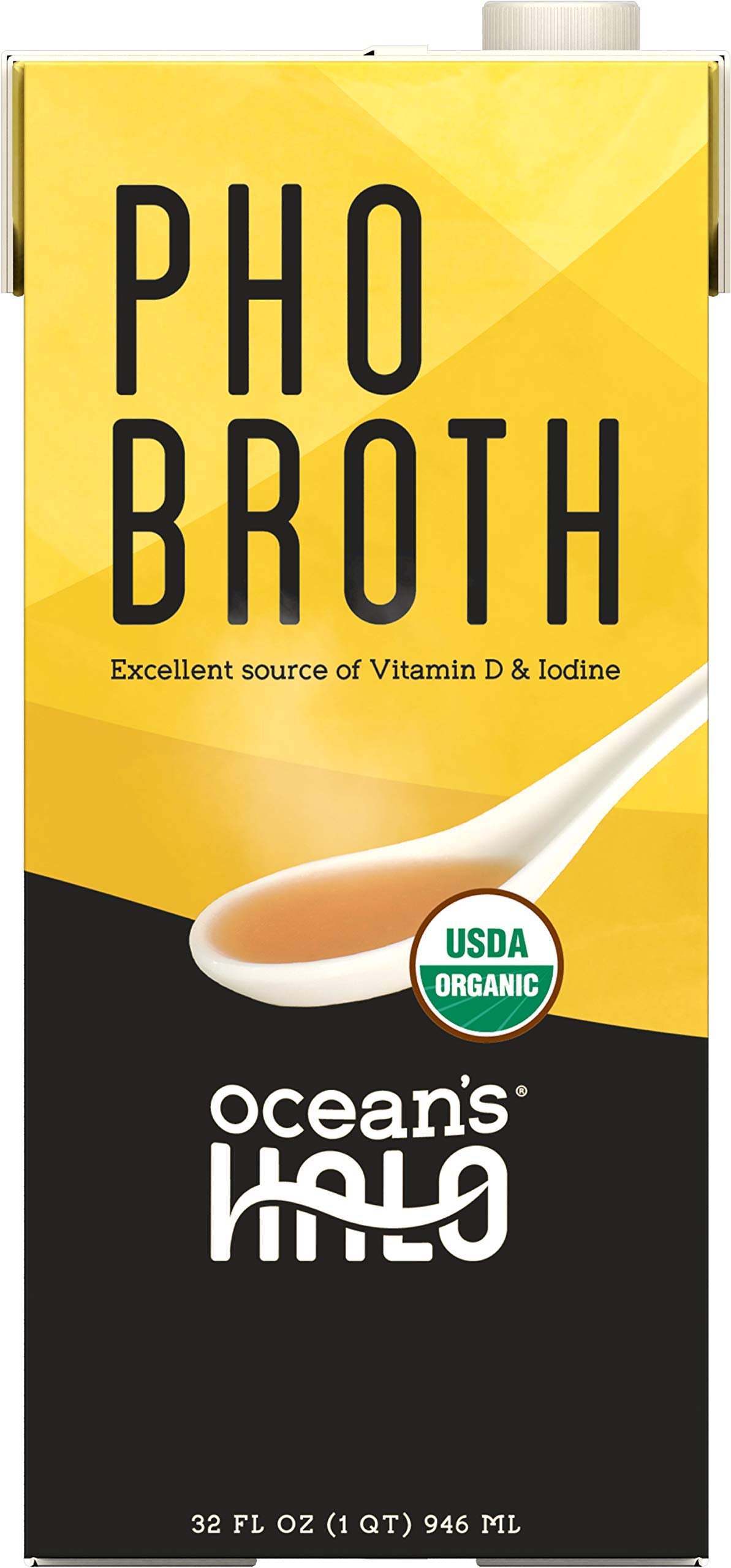 Ocean'S Halo, Organic And Vegan Pho Broth, 32 Fl Oz