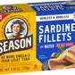 Season Skinless and Boneless Sardines in Water 4.25 Ounce (Pack of 6)