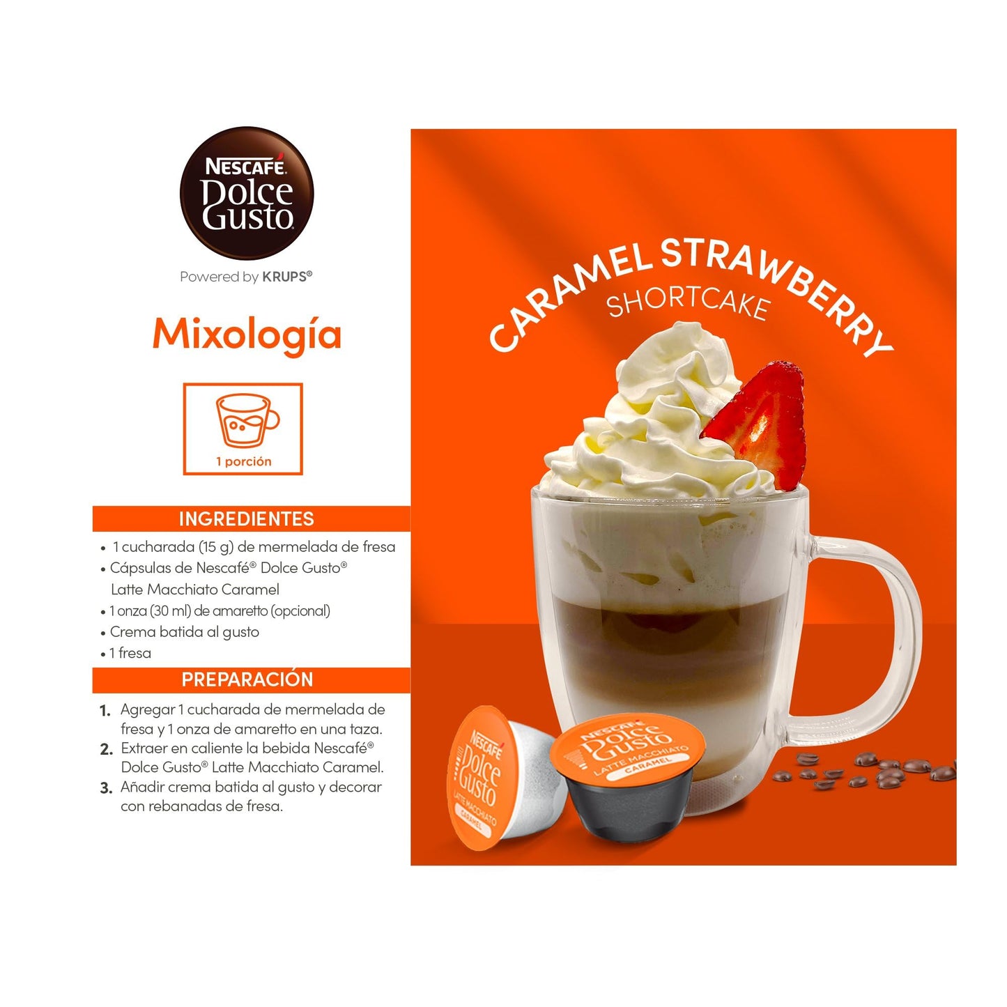 NESCAFÉ DOLCE GUSTO Coffee compact pieces, Caramel Latte Macchiato, 48 Count (Makes 24 Cups), Model 12136965