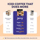 Caramel Protein Iced Coffee - enhanced Whey Protein & Instant Iced Coffees - 100% Natural Cold Brew - Zero Artificial Flavors & Sweeteners  80 mg Caffeine Per Serving  No Added Sugar  20 Servings