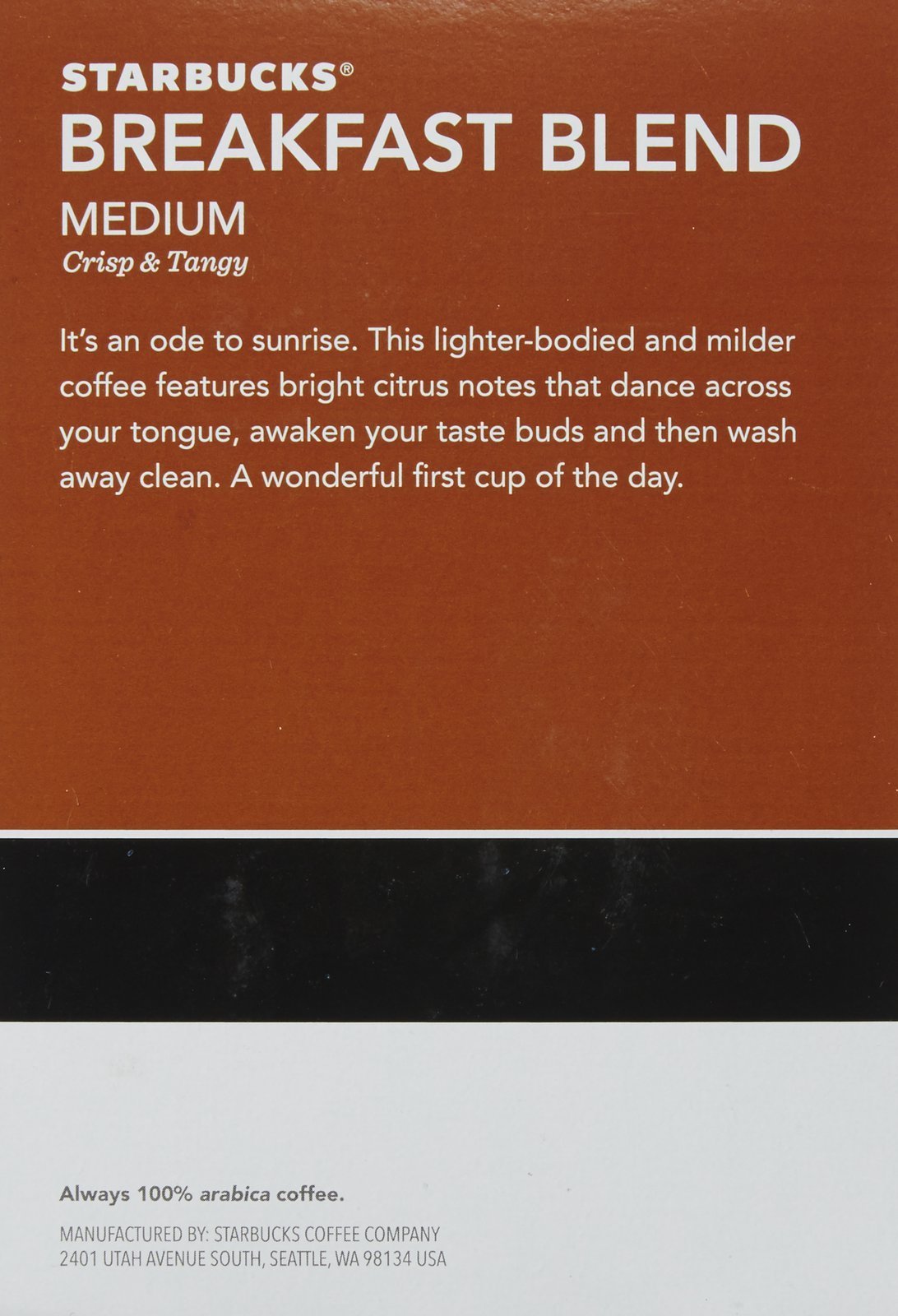 Starbucks Coffee K-Cups Breakfast Blend