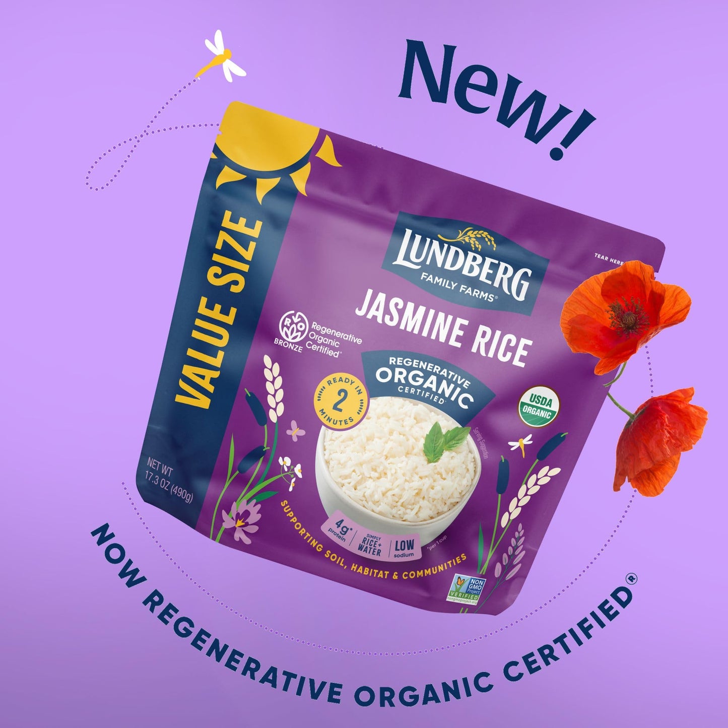 Lundberg Value Size Regenerative Jasmine Rice 17.3 Oz